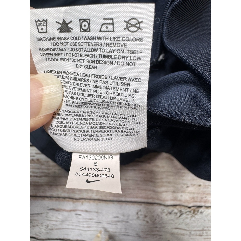 Vintage NIKE Blue Label Full-Zip Track Warm Up Jacket Navy Blue Size Small Logo - Picture 6 of 7